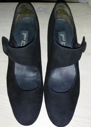 Paul green (австрія)-красиві замшеві туфлі 38 1/2 (25 см)
