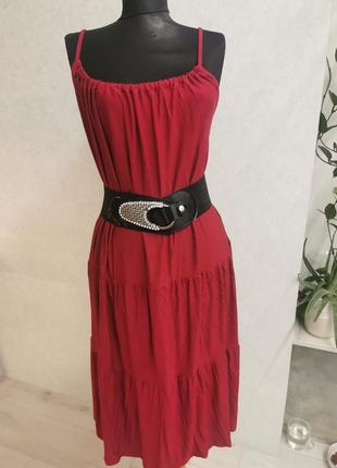 Платье из вискозы свободного кроя