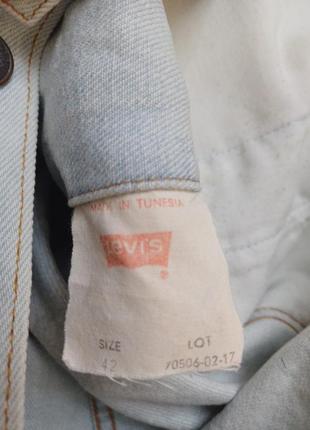 Куртка джинсова   вінтажна vintage   голуба    levi's 70 505 02 17  size 424 фото