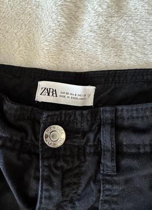 Чорні карго штани zara 32 cargo3 фото