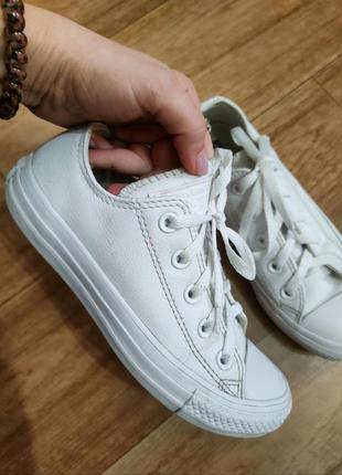 Кожаные кеды converse2 фото