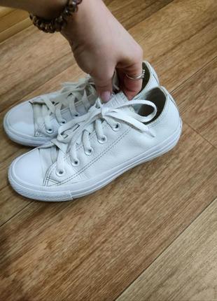 Шкіряні кеди converse4 фото