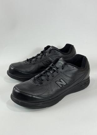 Кожаные черные мужские кроссовки new balance 577 размер 49