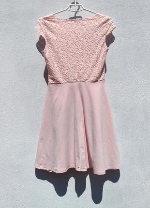 Нежное розовое платье коттон dorothy perkins6 фото