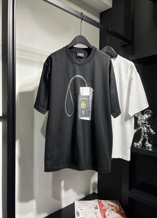 Футболка balenciaga черная xs s белая xs s m