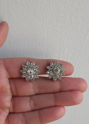 Клипсы с кристаллами