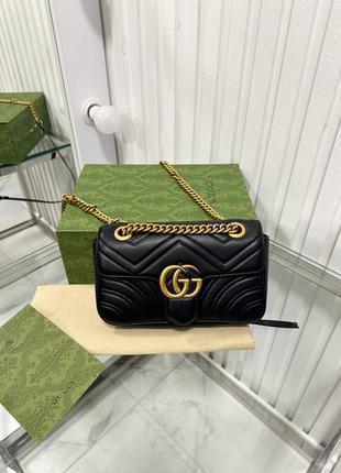 Сумка gucci кожа коробка , пыльник , карточки