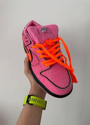 Nike sb dunk  powerpuff girls “blossom” premium5 фото