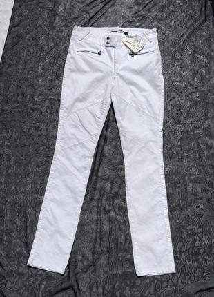 Новые белые хлопковые стрейч брюки дизайнера day birger et mikkelsen