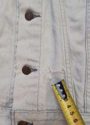 Куртка джинсовая винтажная vintage белая с синим оттенком levi's 70 506 02 57 size 38r6 фото