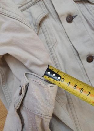 Куртка джинсовая винтажная vintage белая с синим оттенком levi's 70 506 02 57 size 38r7 фото