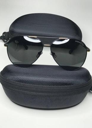 Солнцезащитные очки porsche р 8010 polarized, авиаторы6 фото