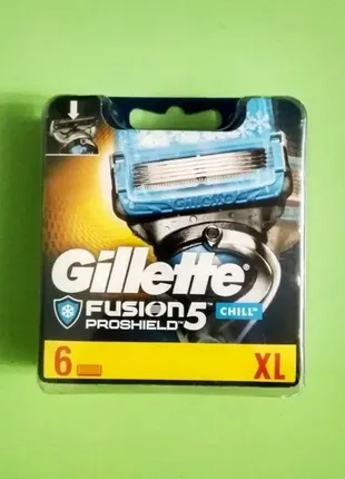 Сменные кассеты для бритья gillette fusion proshield flexball chill2 фото