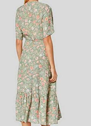 Распродаже платье new look миди натуральное asos на запах с оборкой5 фото