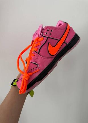 Nike sb dunk  powerpuff girls “blossom” premium6 фото