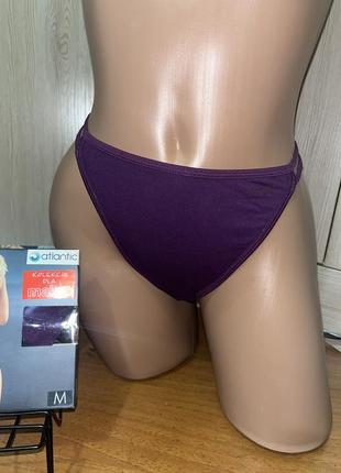 Женские стринги трусики фиолетовые с разрезами2 фото