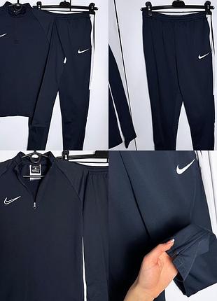 Спортивний костюм nike з лампасами синій найк оригінал1 фото