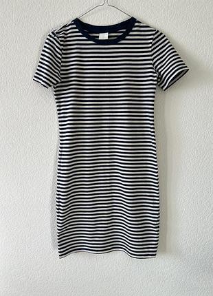 Сукня футболка в смужку h&m