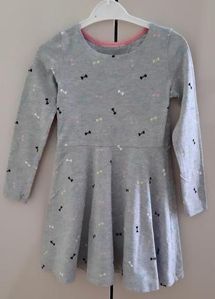Легкое коттоновое платье h&amp;m 110-116 размера.2 фото