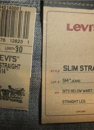 Джинсы levi's 514 мужские 34/304 фото