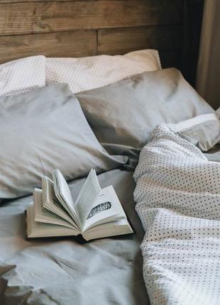 Комплект постельного белья семейный polar magic с натурального хлопка ранфорс 150х210 см 2 шт2 фото