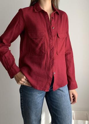 Сорочка червона сорочка в клітку