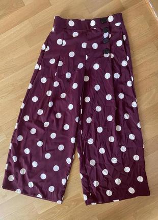 Штаны брюки кюлоты zara