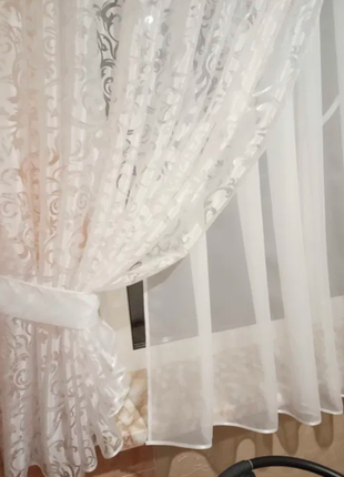 Тюль на кухню, кухонна фіранка