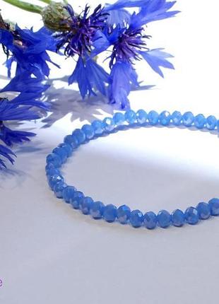 Браслет из хрусталя размер камня 3мм*4мм