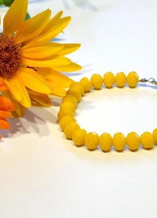 Браслет з жовтого кришталю.