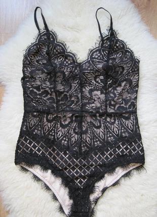 Боди ажурный с подкладкой