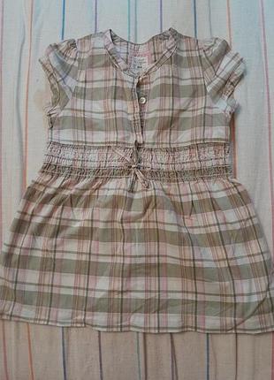 Сукня дитяча у клітинку 86 см