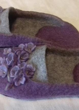 Тапочки домашниеtапки домашні tапочки валяные tапки тапки валяні з шерсті шерстяные тапочки подарки