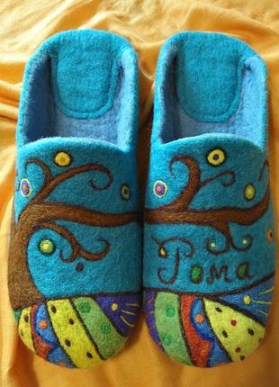 Тапочки домашниетапки домашние тапочки валяные тапки тапки валяные из шерсти шерстяные тапочки подарки
