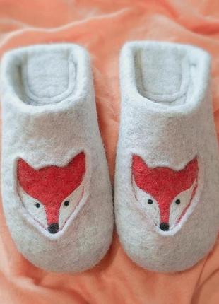 Тапочки валяні з вовни