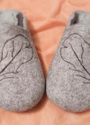 Тапочки валяні з вовни