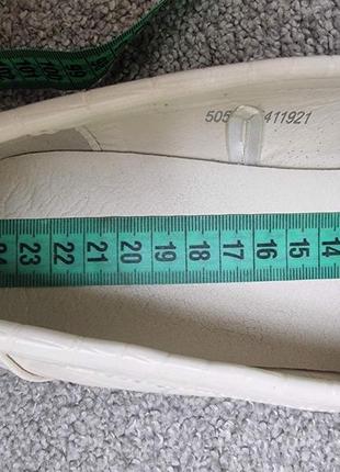 Стильные молочные лоферы туфли мокасины tu 38- 39 р 25 см4 фото