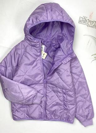 Новая демисезонная куртка девочка лиловый 140; 146см sinsay