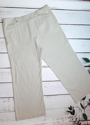 1+1=3 стильные свободные льняные брюки штаны e-vie, размер 50 - 523 фото
