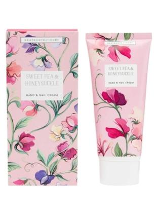 🇬🇧heathcote &amp; ivory sweet pea &amp; honeysuckle элитный крем для рук и ногтей