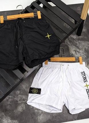 Пляжные шорты плавки в стиле stone island