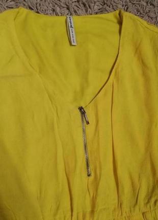 Желтый яркий женский сарафан3 фото