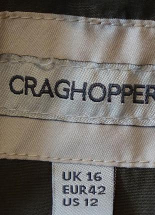 Отличная утепленная парка цвета хаки craghoppers( waterproof windstopper breathable) англия 16 р.6 фото