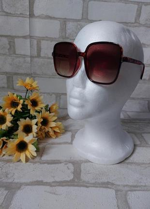 Квадратні сонцезахисні окуляри леопардові4 фото