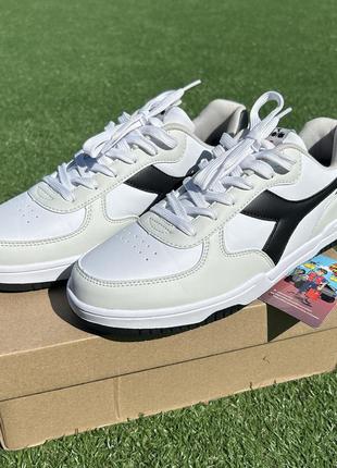 Чоловічі шкіряні кросівки diadora raptor low winner magic elite b.5606 фото