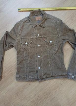 Куртка вельветовая винтажная vintage светокоричневая levi's 70500size l1 фото