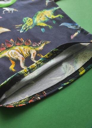 Летний костюм комплект для мальчика с принтом динозавры3 фото