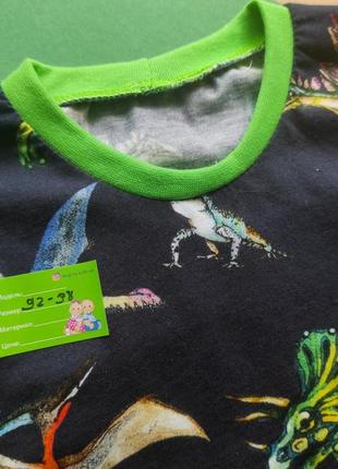 Летний костюм комплект для мальчика с принтом динозавры6 фото