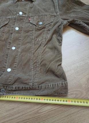 Куртка вельветова  вінтажна vintage  світлокоричнева   levi's 70500size l6 фото