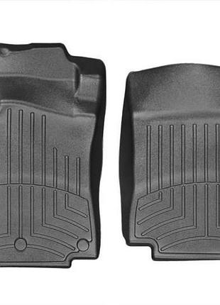 Передние коврики renault megane 2008-16 с бортиком, черные weathertech 444511